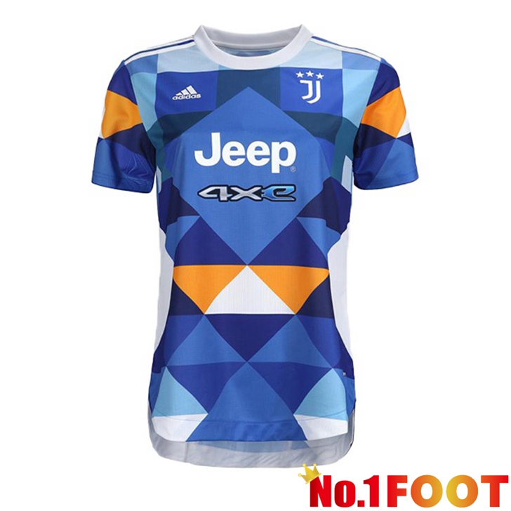 Juventus Jersey Womens Fourth Blue 2021/2022 - Click Image to Close