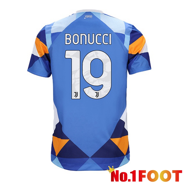 Juventus (BONUCCI 19) Jersey Fourth Blue 2021/2022