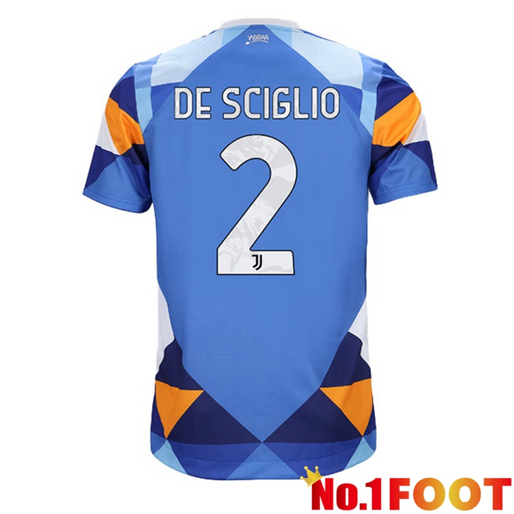 Juventus (DE SCIGLIO 2) Jersey Fourth Blue 2021/2022