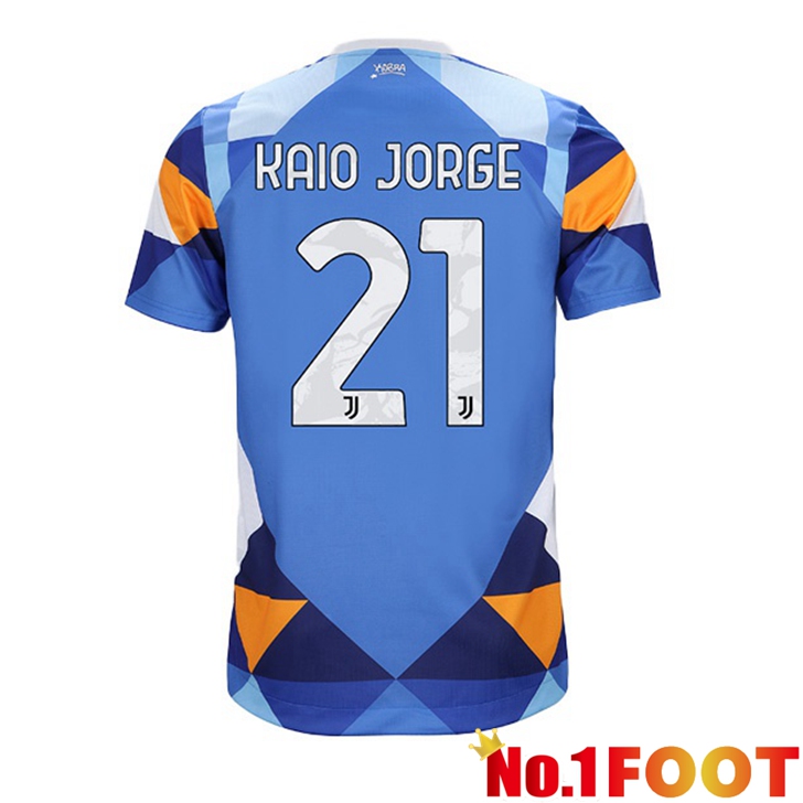 Juventus (KAIO JORGE 21) Jersey Fourth Blue 2021/2022