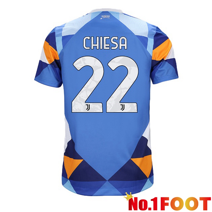 Juventus (CHIESA 22) Jersey Fourth Blue 2021/2022