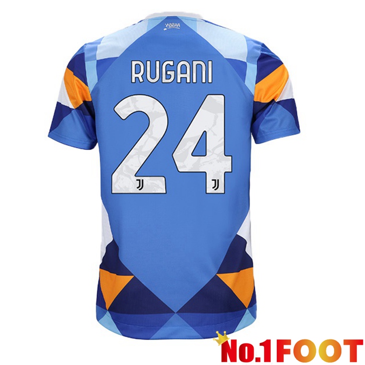 Juventus (RUGANI 24) Jersey Fourth Blue 2021/2022 - Click Image to Close