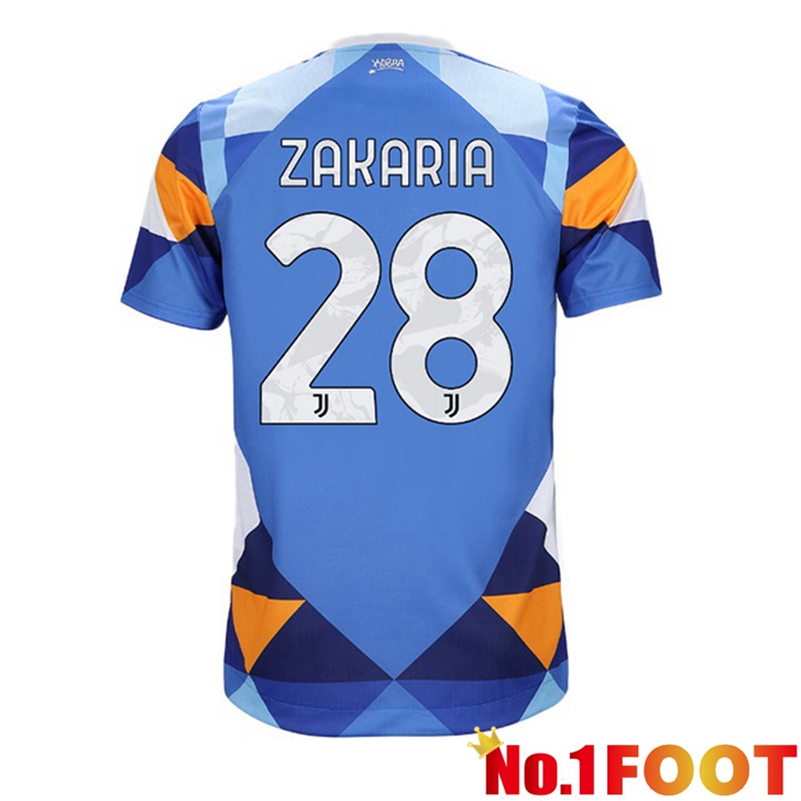 Juventus (ZAKARIA 28) Jersey Fourth Blue 2021/2022