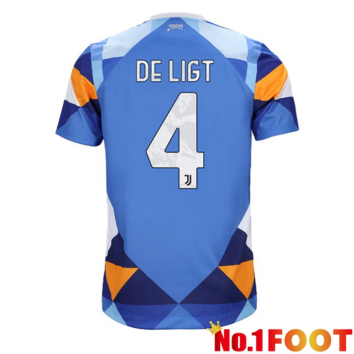 Juventus (DE LIGT 4) Jersey Fourth Blue 2021/2022