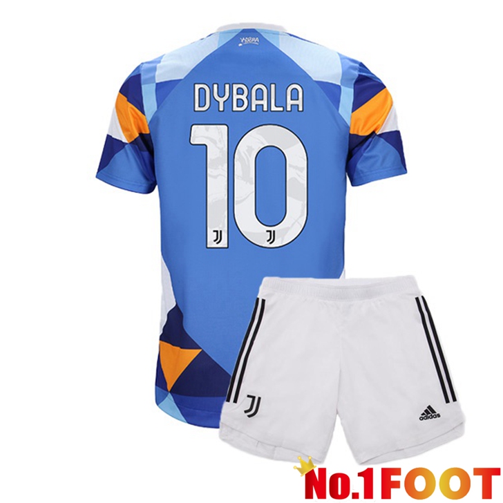 Juventus (DYBALA 10) Jersey Kids Fourth Blue 2021/2022