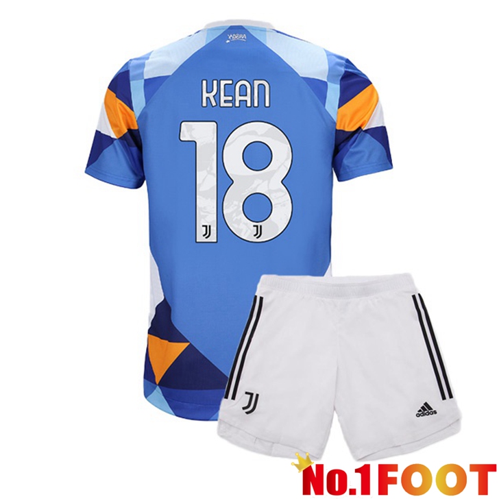 Juventus (KEAN 18) Jersey Kids Fourth Blue 2021/2022