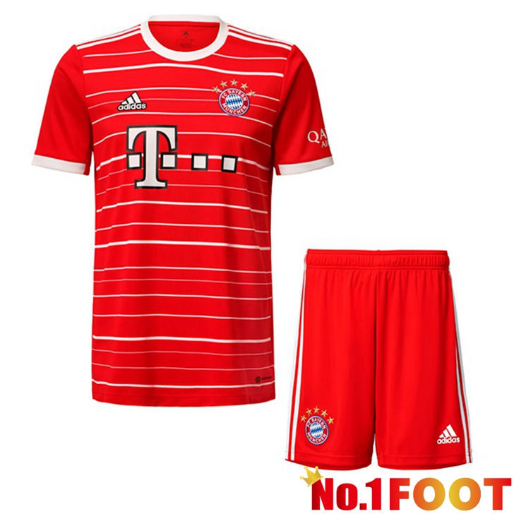 Bayern Munich Jersey Home Kids Red 2022/2023