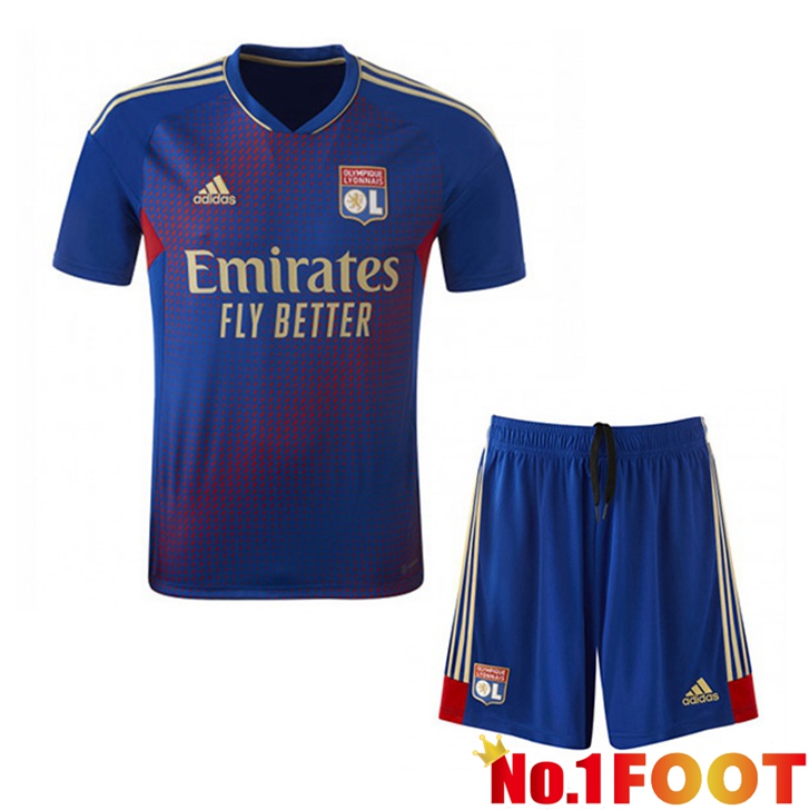 Lyon OL Jersey Kids Fourth Blue 2022/2023