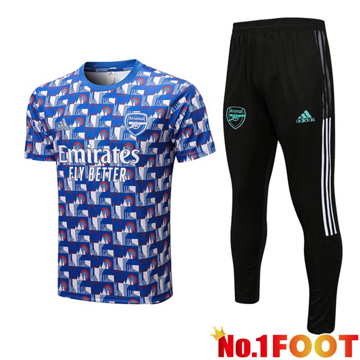 Arsenal Training T Shirt Pak + Pants Blue 2022/2023