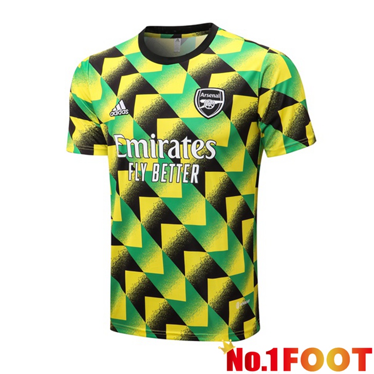 Arsenal Training T Shirt Green Black 2022/2023