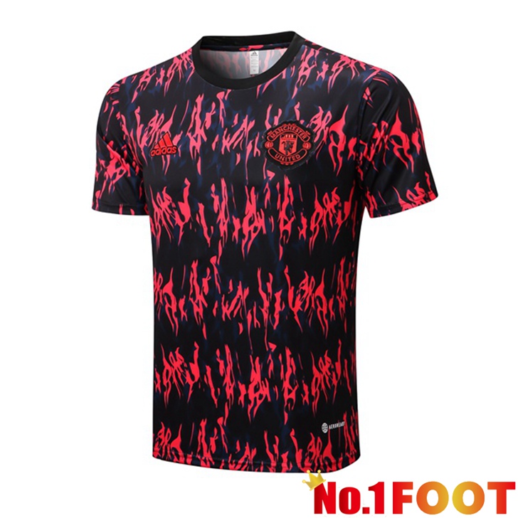 Manchester United Training T Shirt Red Black 2022/2023