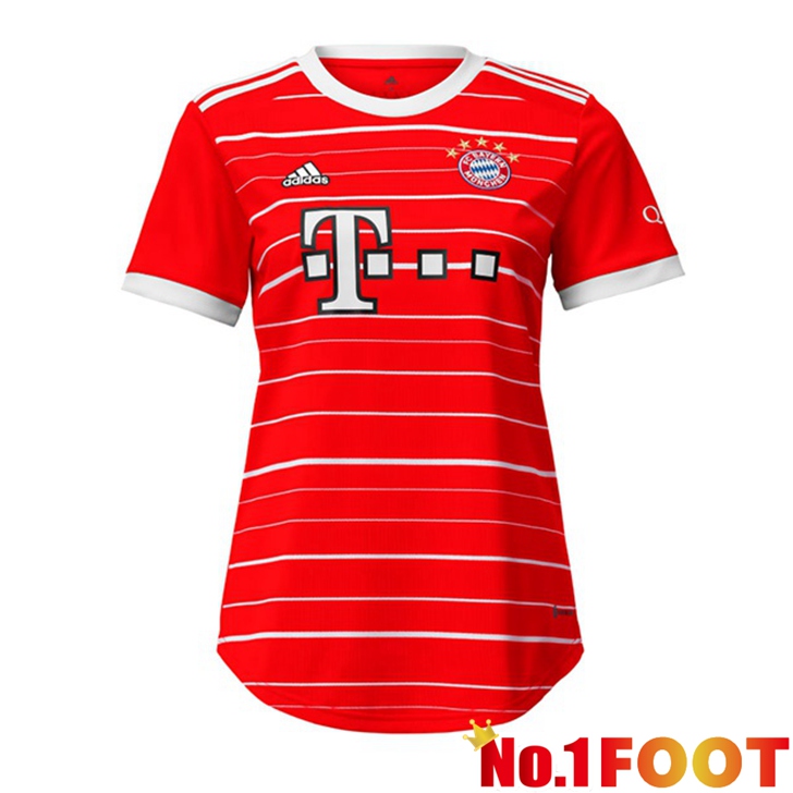 Bayern Munich Jersey Home Womens Red 2022/2023