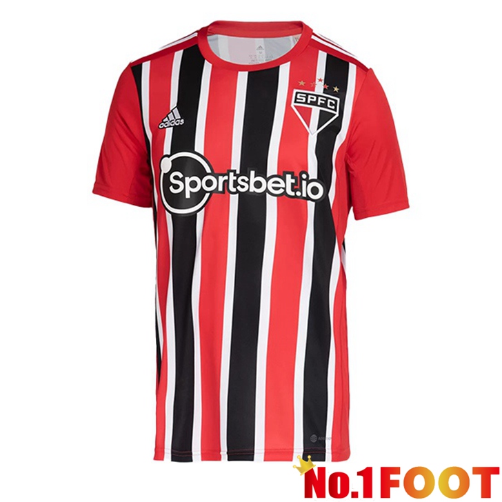 Sao Paulo FC Jersey Away Red 2022/2023