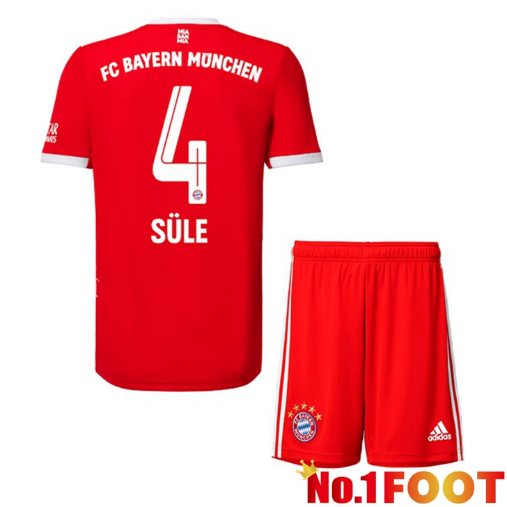 Bayern Munich (Süle 4) Jersey Home Kids Red 2022/2023