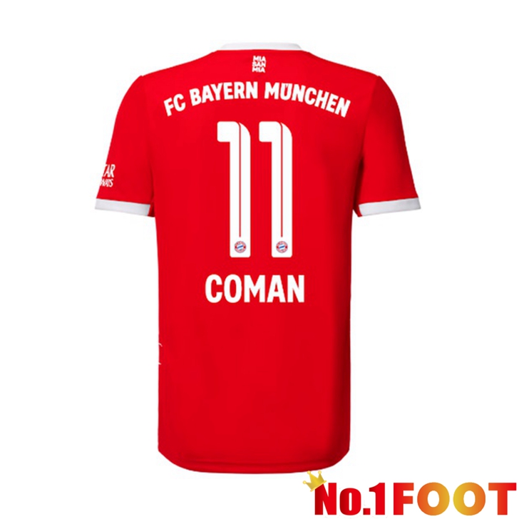 Bayern Munich (Coman 11) Jersey Home Red 2022/2023