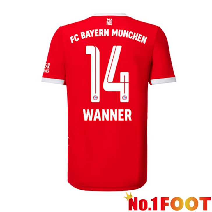 Bayern Munich (Wanner 14) Jersey Home Red 2022/2023