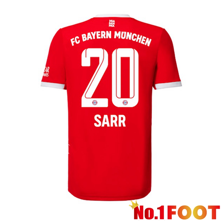 Bayern Munich (Sarr 20) Jersey Home Red 2022/2023