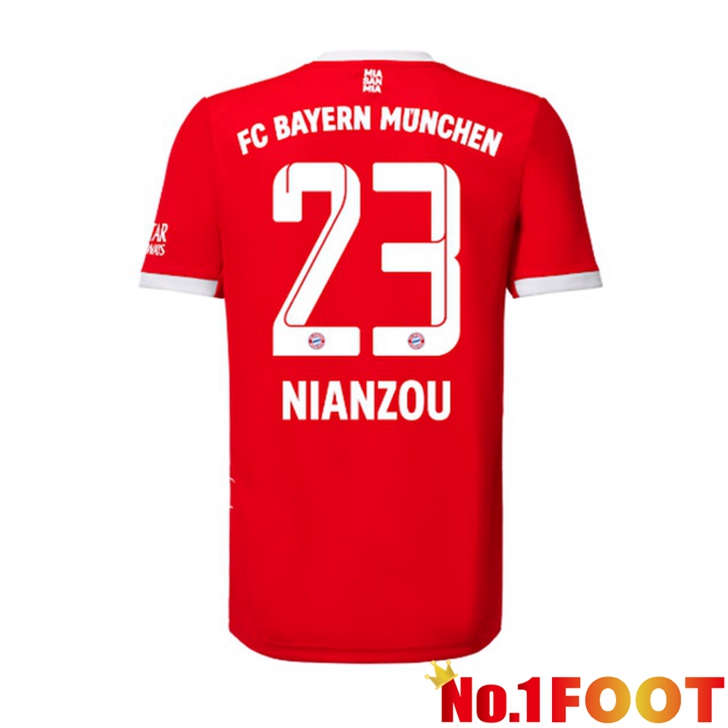 Bayern Munich (Nianzou 23) Jersey Home Red 2022/2023