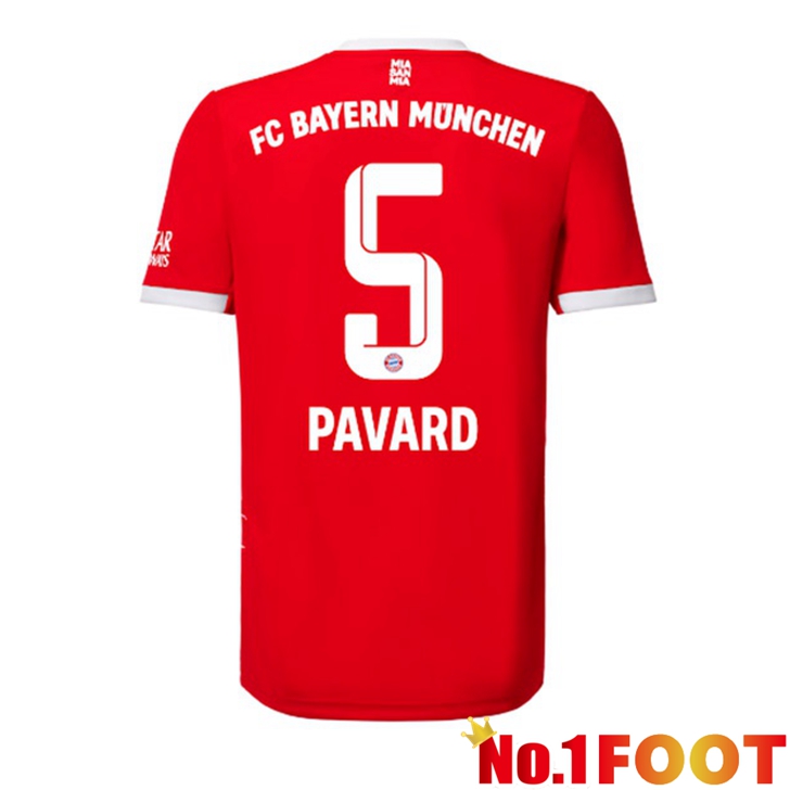 Bayern Munich (Pavard 5) Jersey Home Red 2022/2023