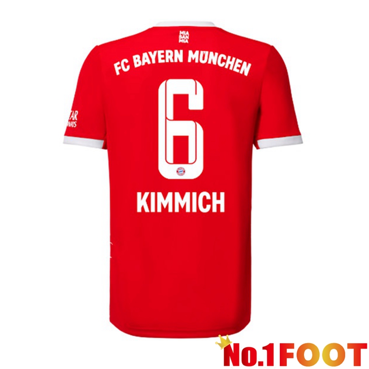 Bayern Munich (Kimmich 6) Jersey Home Red 2022/2023