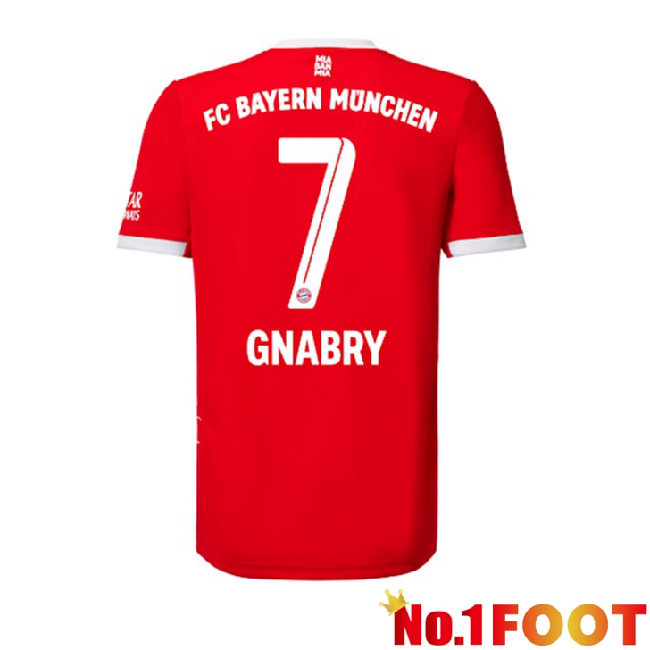 Bayern Munich (Gnabry 7) Jersey Home Red 2022/2023