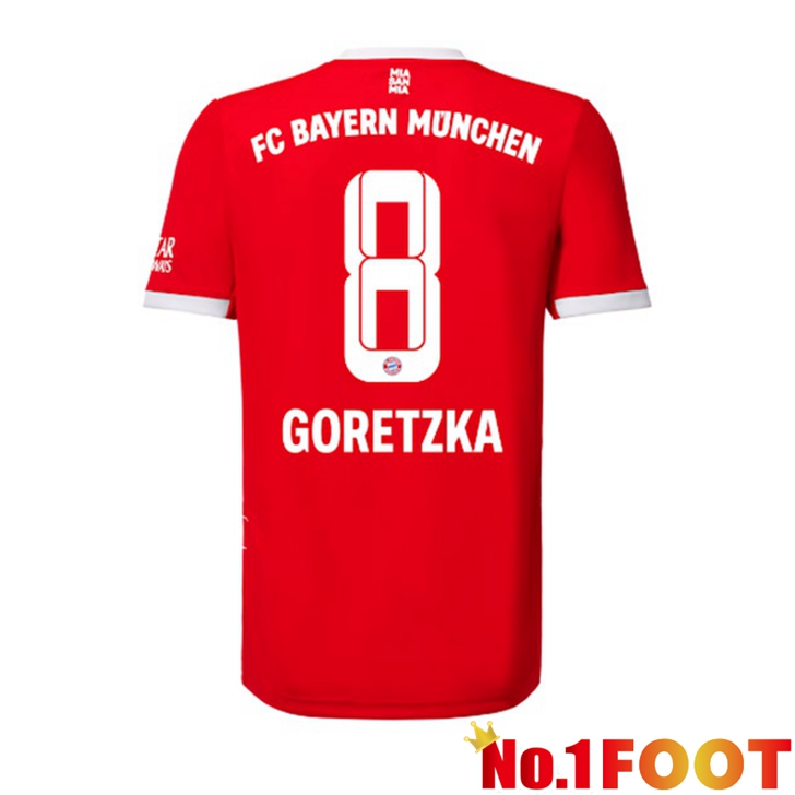 Bayern Munich (Goretzka 8) Jersey Home Red 2022/2023