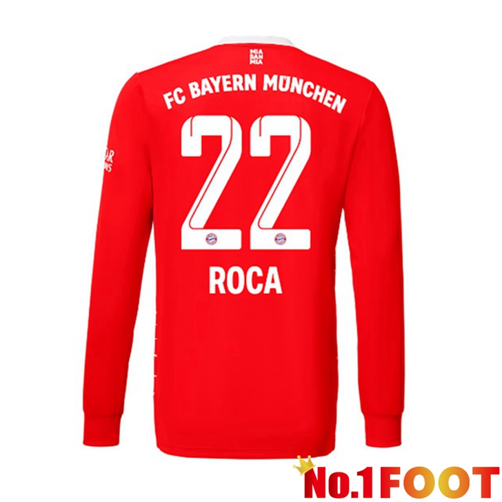 Bayern Munich (Roca 22) Jersey Home Long Sleeve Red 2022/2023