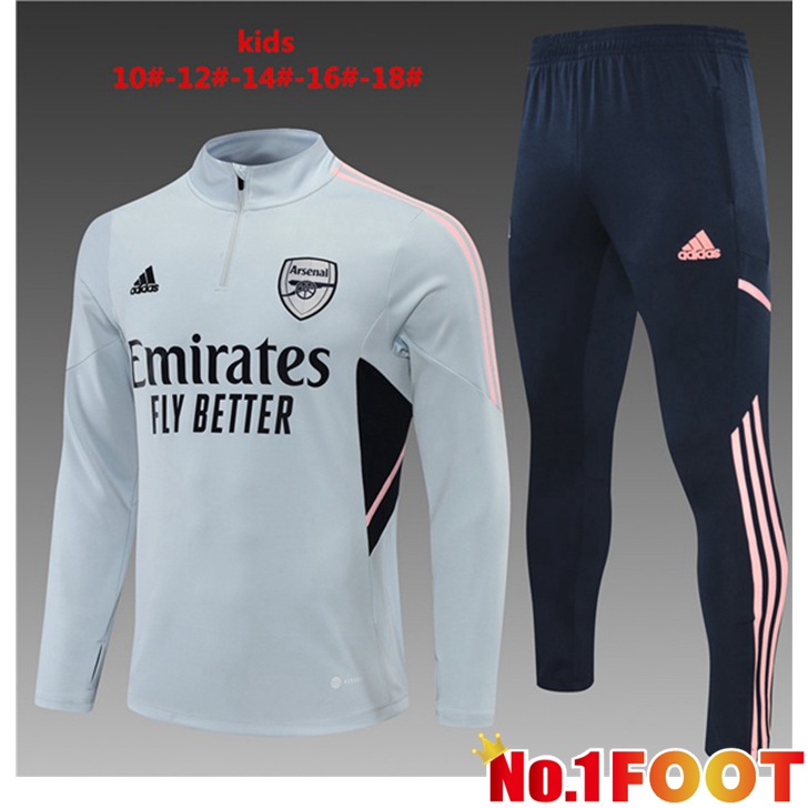 Arsenal Training Tracksuit Kids Grey 2022/2023