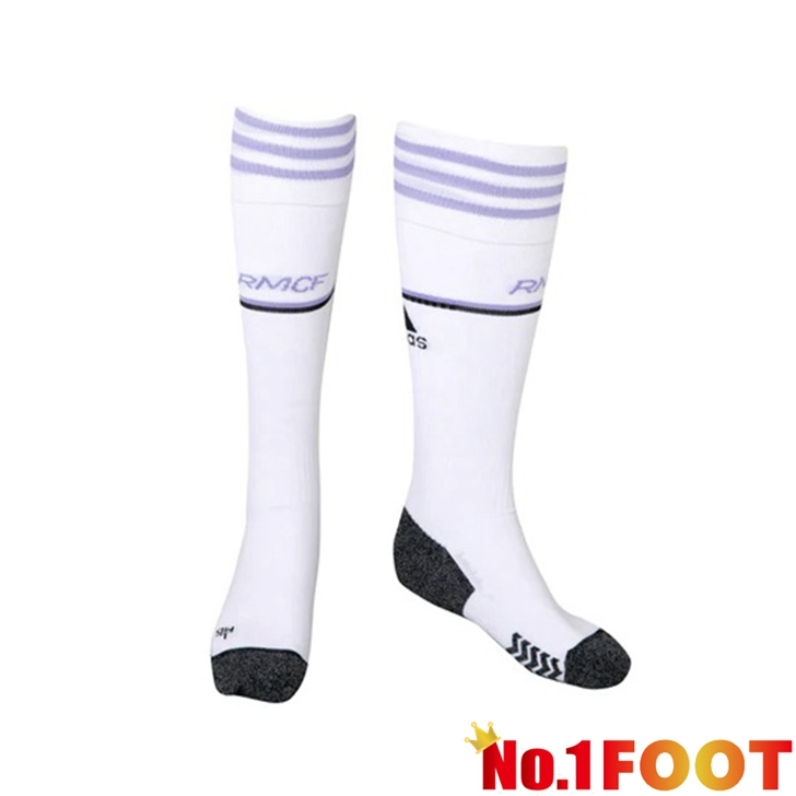 Real Madrid Football Socks Home White 2022/2023