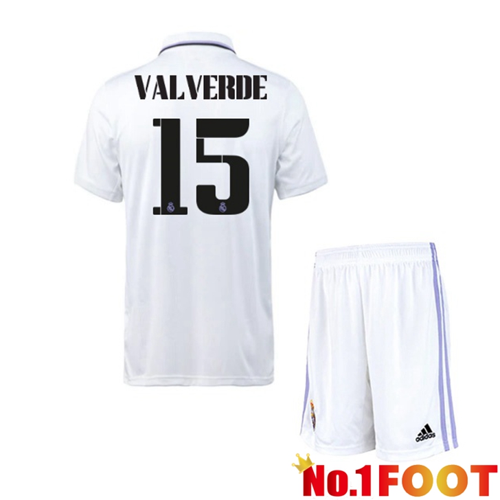 Real Madrid (ValGreen 15) Jersey Home Kids White 2022/2023