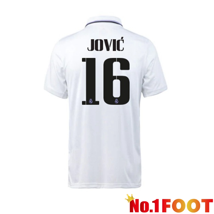 Real Madrid (Jović 16) Jersey Home White 2022/2023