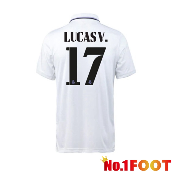 Real Madrid (Lucas V. 17) Jersey Home White 2022/2023