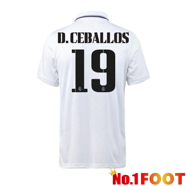 Real Madrid (D. Ceballos 19) Jersey Home White 2022/2023