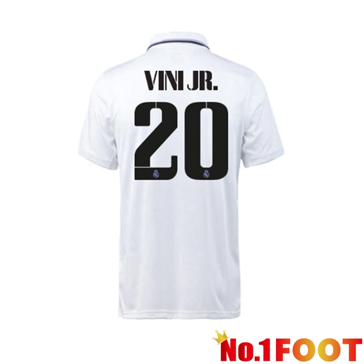 Real Madrid (Vini Jr. 20) Jersey Home White 2022/2023