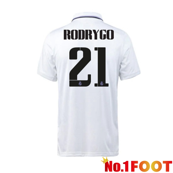 Real Madrid (Rodrygo 21) Jersey Home White 2022/2023