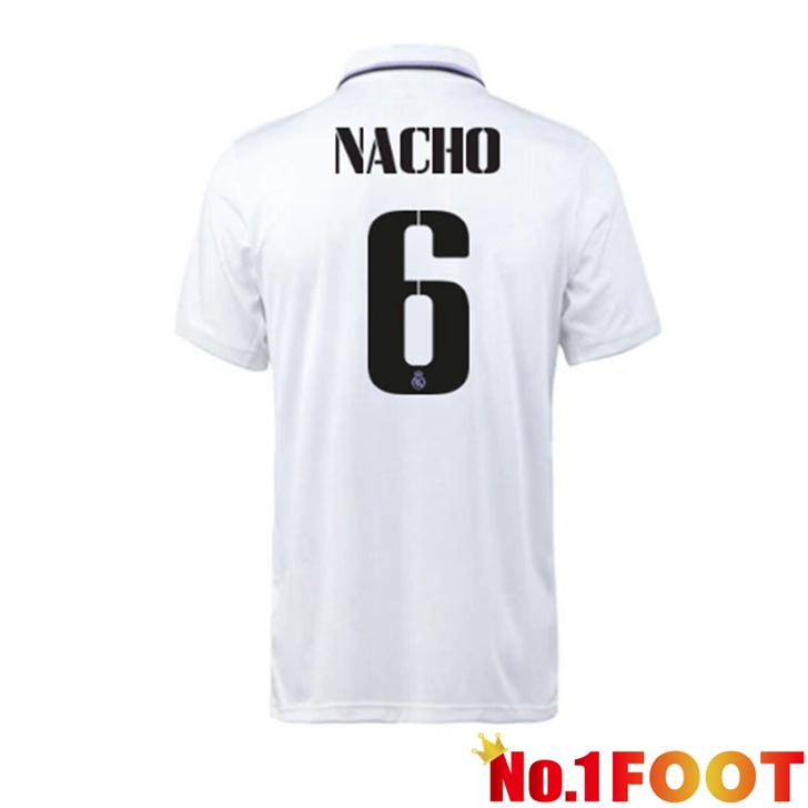 Real Madrid (Nacho 6) Jersey Home White 2022/2023