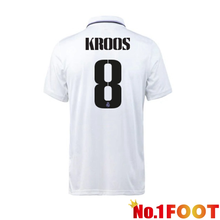 Real Madrid (Kroos 8) Jersey Home White 2022/2023