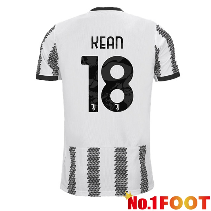 Juventus (KEAN 18) Jersey Home White Black 2022/2023