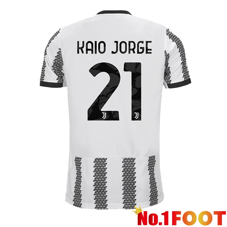 Juventus (KAIO JORGE 21) Jersey Home White Black 2022/2023