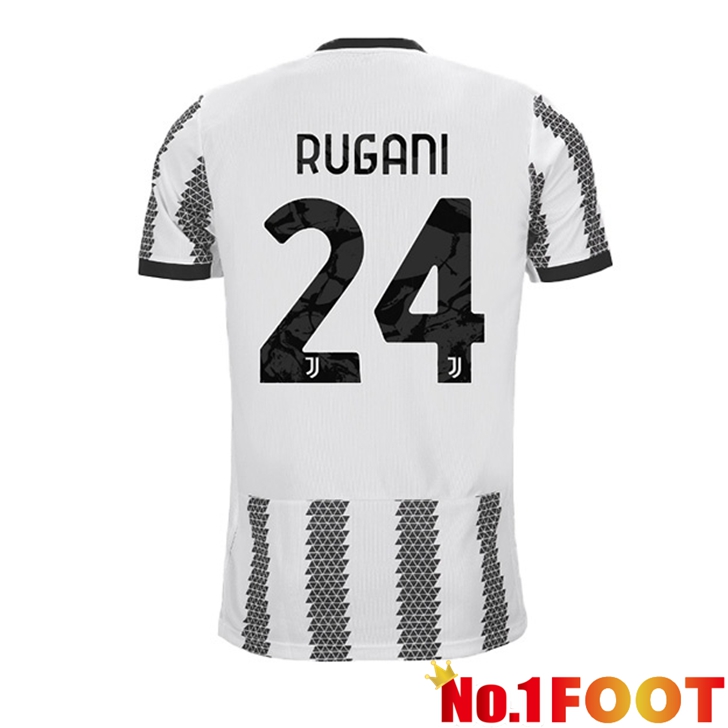 Juventus (RUGANI 24) Jersey Home White Black 2022/2023 - Click Image to Close