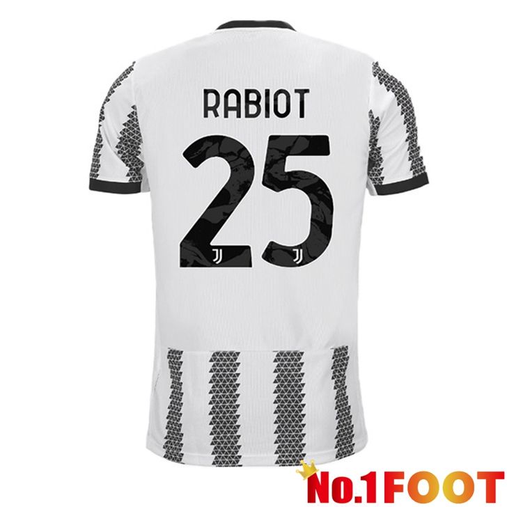 Juventus (RABIOT 25) Jersey Home White Black 2022/2023