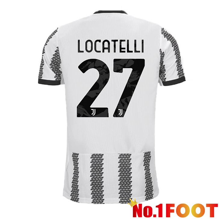 Juventus (LOCATELLI 27) Jersey Home White Black 2022/2023