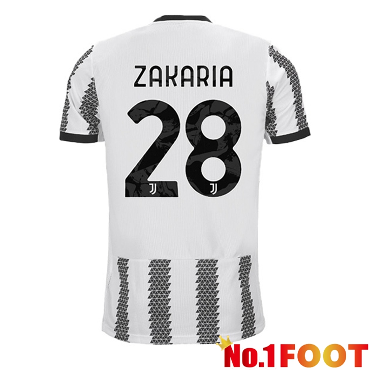 Juventus (ZAKARIA 28) Jersey Home White Black 2022/2023