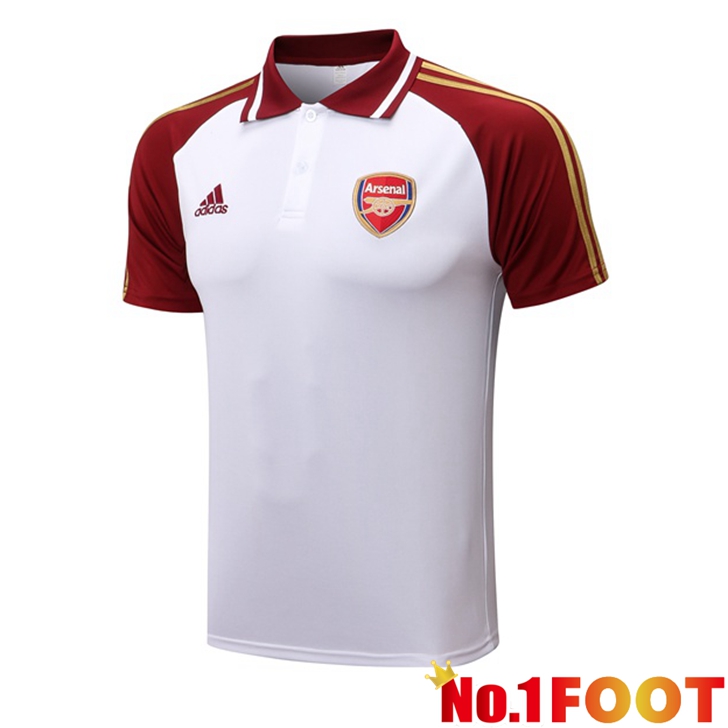 Arsenal polo shirt White Red 2022/2023