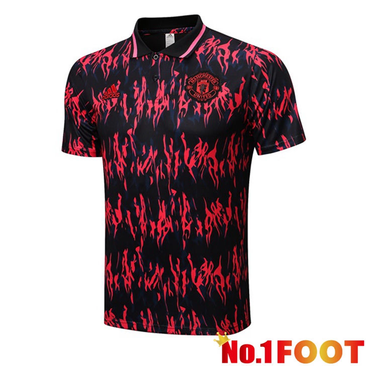 Manchester United polo shirt Black Red 2022/2023