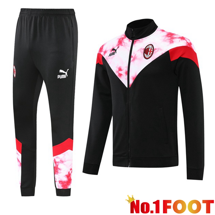 AC Milan Training Tracksuit Windbreaker Black Red 2022/2023