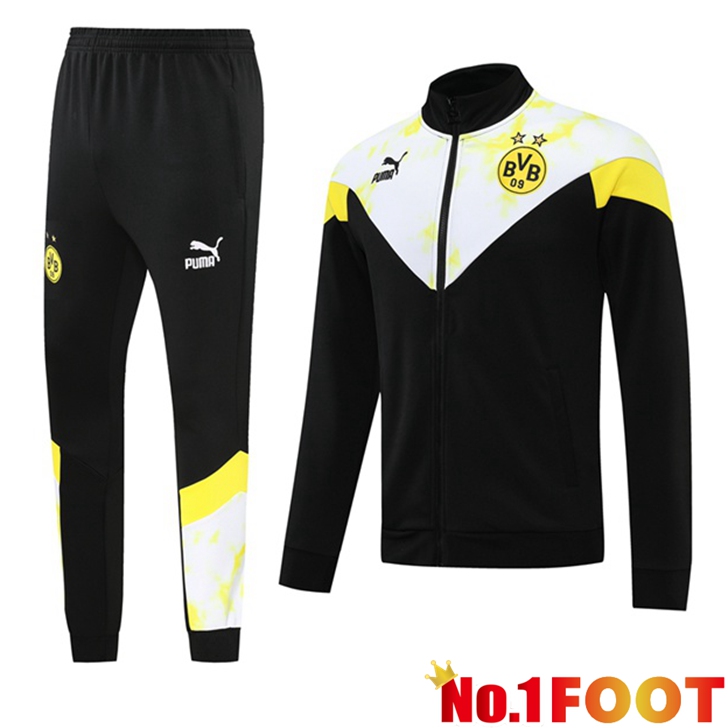 Dortmund BVB Training Tracksuit Windbreaker Black Yellow 2022/2023