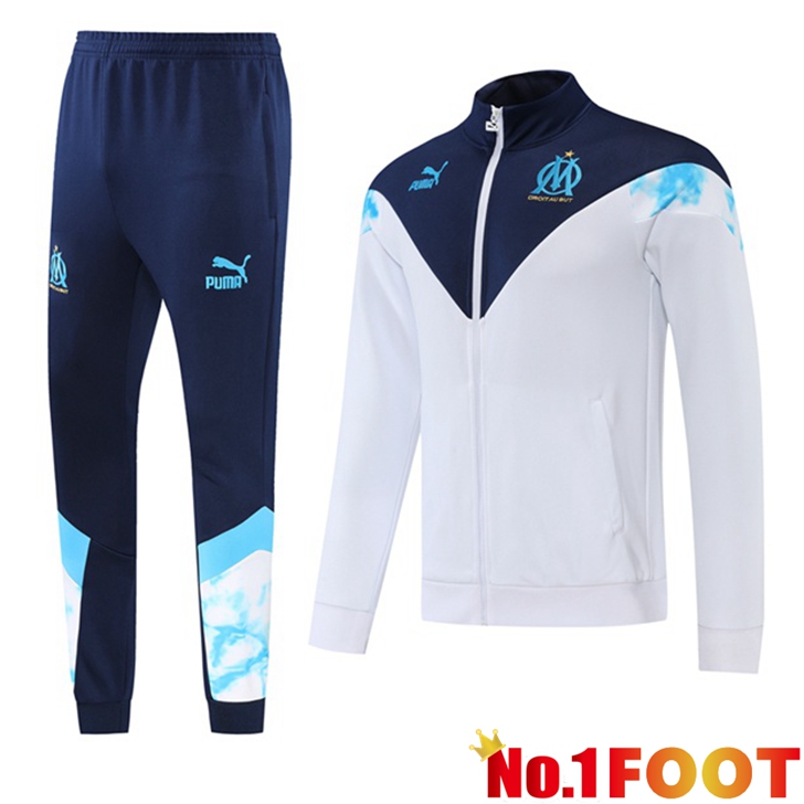 Marseille OM Training Tracksuit Windbreaker White 2022/2023