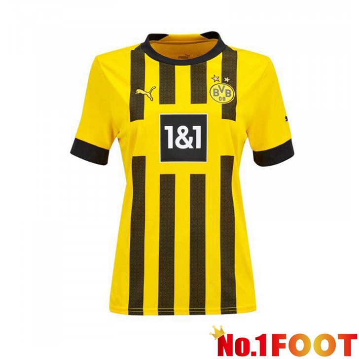 Dortmund BVB Jersey Home Womens Yellow 2022/2023