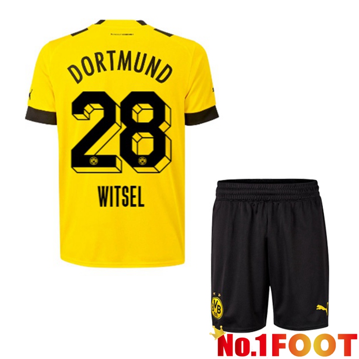 Dortmund BVB (Whitesel 28) Jersey Home Kids Yellow 2022/2023